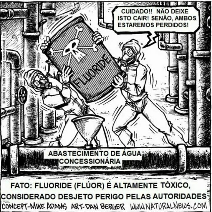 Fluoreto, uma neurotoxina na água.